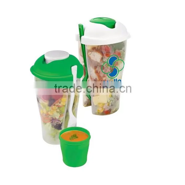 Salad Recipes Plastic Dressing Containers & Forks Compact photo-2