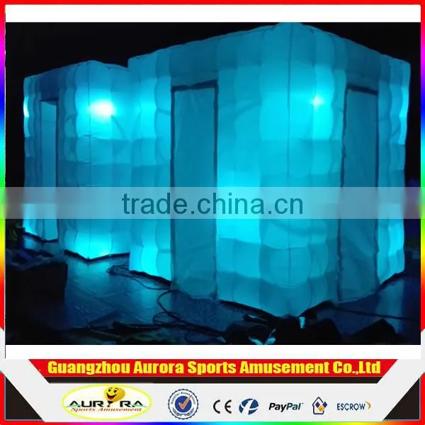LED Lighting Black Inflatable Photo Booth Commercial Use Inflatable Photo Booth for Sale Custom photo-3