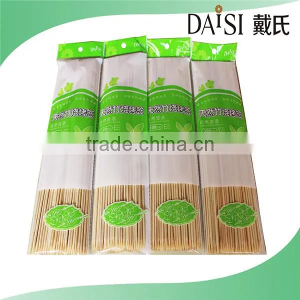 High Quality Disposable Bamboo Sticks Skewers for Barbecue China Manufactory