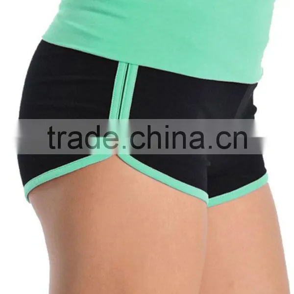 Bulk Buy Clothing Cheap Wholesale Summer Hot Shorts Two Tone Contrast Color Dolphin Shorts For Ladies Athletic Beach Wear photo-5