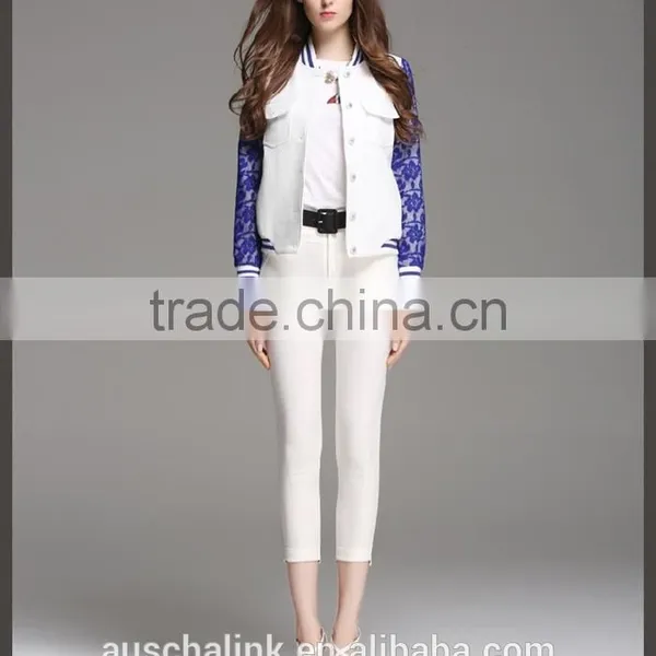 New Arrival Ladies Short Style Lace Sleeve 100% Polyester Jacket photo-2