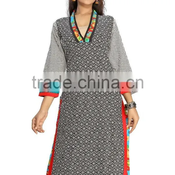 Pure Cotton Styles Long Kurtis photo-3
