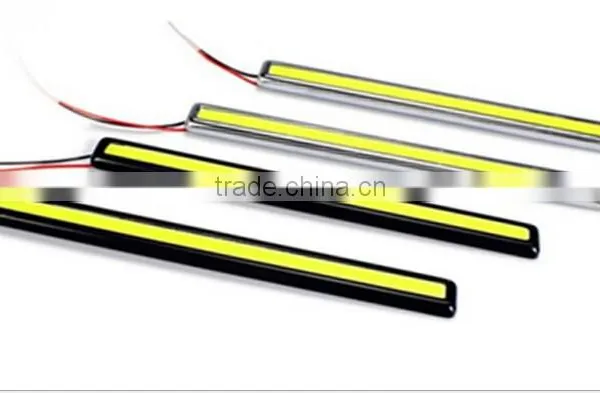 New Ultra-thin High-brightness LED Daytime Running Lights Waterproof Power Cars Running Lights White Yellow photo-3