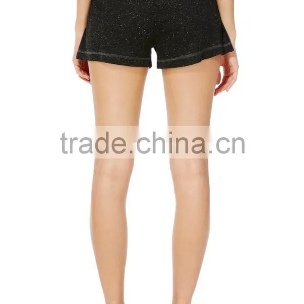 Wholesale Plain Black Women Sweats Shorts, Sports Shorts Running Shorts photo-4