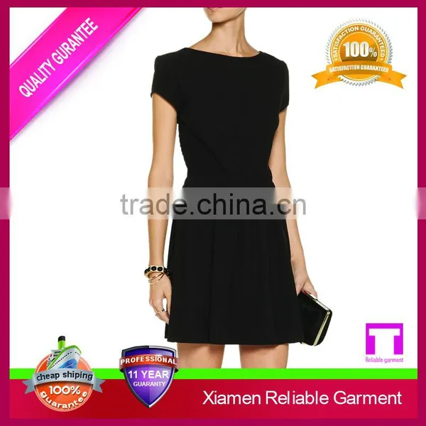 Fashion Clothes Collarless 3/4 Sleeve Open Women Loose Body Night Dress photo-2