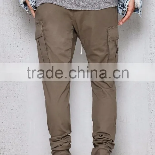 Drop Skinny Destroyed Athletic Cargo Joggers photo-4
