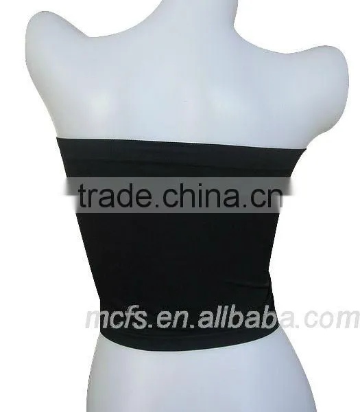 Seamless Women's Tube Padded Bandeau Bra photo-2