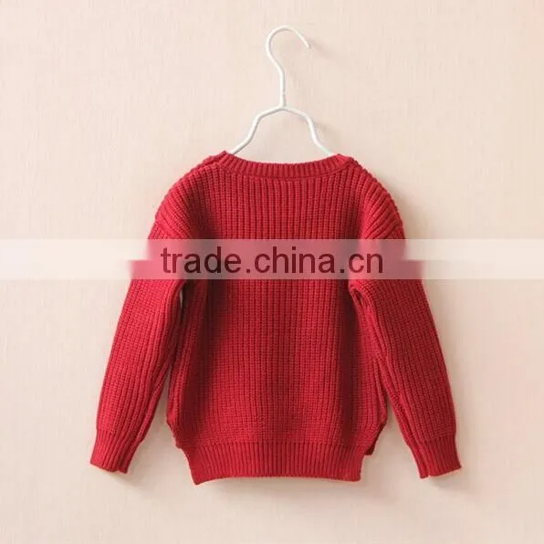 2016 Fall Girls Wear Sweater Pullover Cotton Sweater Designs For Children photo-2
