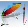 Straight Manual Rainbow Golf Umbrella