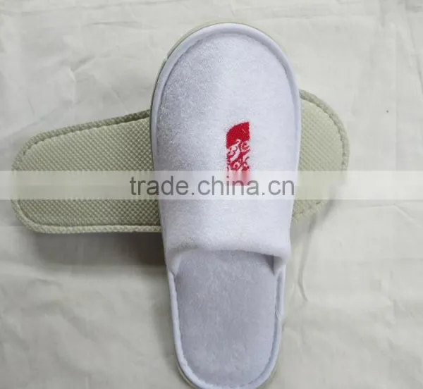 Disposable White Nap Cloth Spa Hotel Slippers photo-6