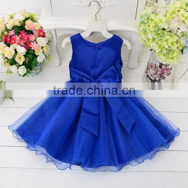 Wholesale Blank Baby Tulle Dress Baby Party Lace Dress photo-3