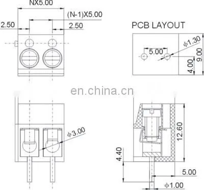 Pcb Screw Terminal Block 300-5.0mm photo-2