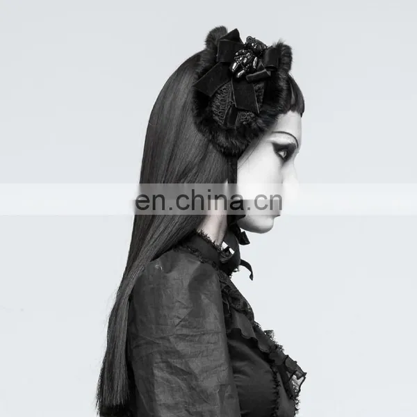 Pyon Pyon Gothic Lolita Black Teddy Bear Brooch LS-048 photo-3