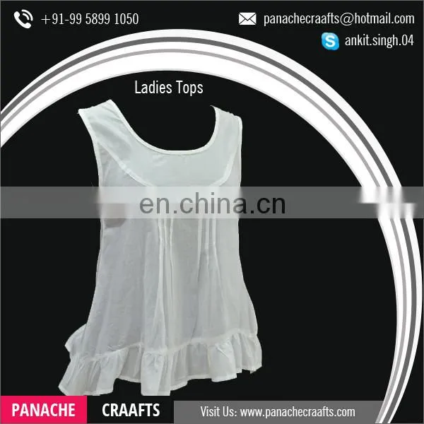 Sleeveless Cotton Women Tops Available for Sale photo-5