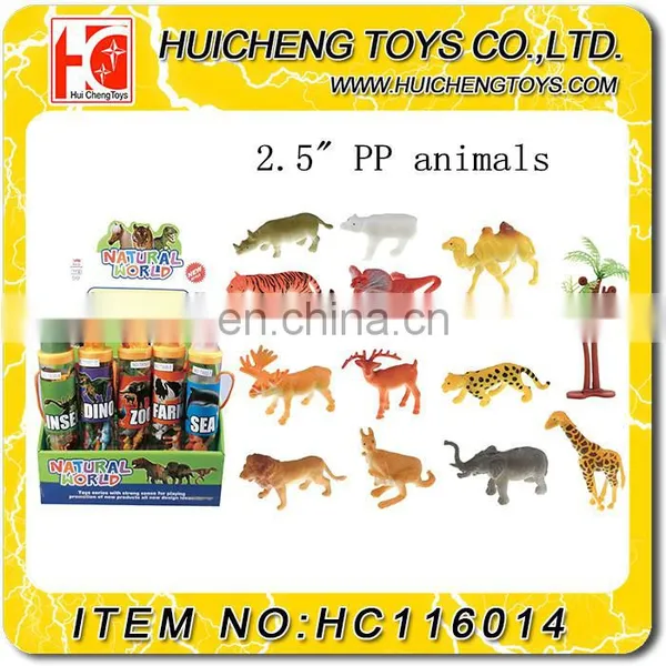 Eco-friendly Different Kinds f 2.5 Inch Pvc Mini Zoo Animal Toy for Kids photo-2