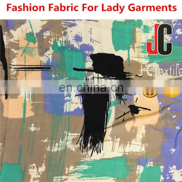 Textile Shanghai 100 Print Viscose Rayon Print Woven Challie Fabric for Woman Dress photo-3