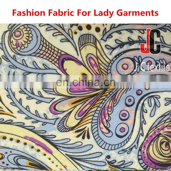 New Bright-coloured Design 100% Rayon Cloth Material Fabric Silk Soft Poplin Stamp Fabric photo-4