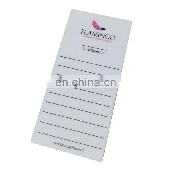 Cheap Custom Silk-screen White Acrylic Lash Palette Lash Holder