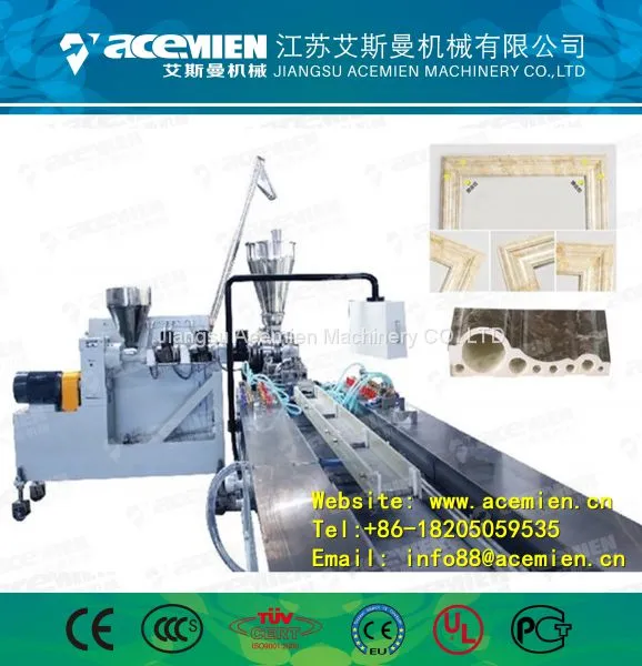 Plastic PVC Faux Marble Sheeting Sheet Extruder Making Machine photo-3