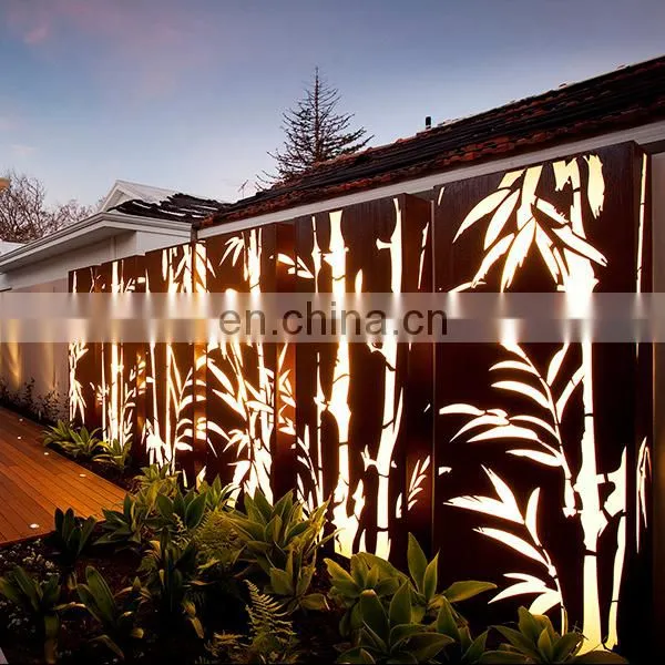 Custom Made Laser Cut Corten Steel Garden Screens photo-7