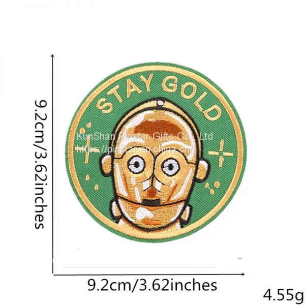 Round-shaped Applique Embroidered Iron Patch photo-2