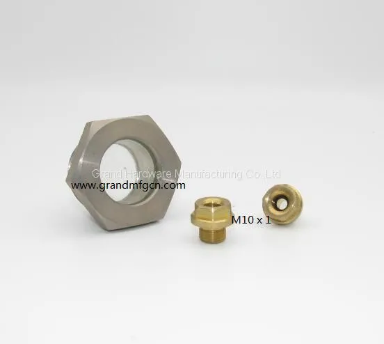 G 1/2 Carbon Steel Fused Oil Level Sight Glass Male BSP Thread Professional Manufacturer photo-2