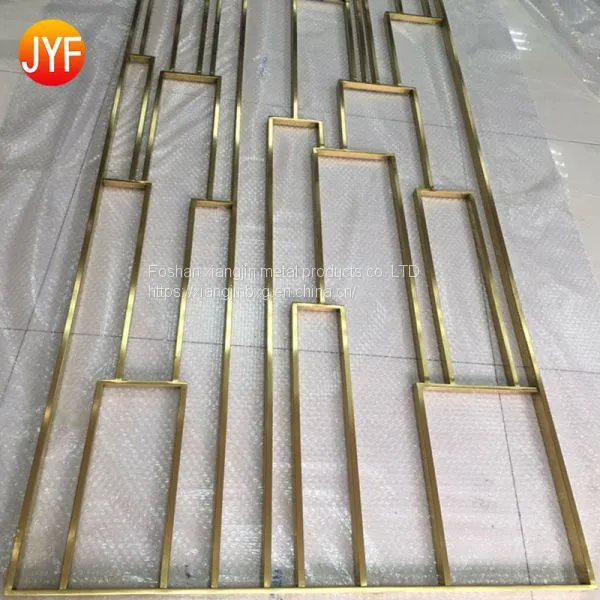 JYFQ0216 Wholesale Decorative Laser Cut Metal Screen Design Stainless Steel Partition Screens