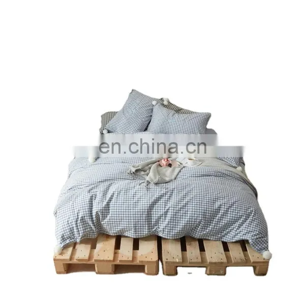 High Quality Bedding Set King Size Cotton With Fuzzy Ball for Adult Livingroom photo-2