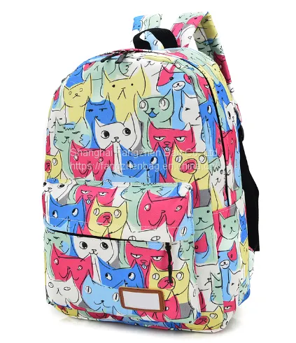 Fashionable Polyester Nice College Backpacks Girl School Bags photo-3