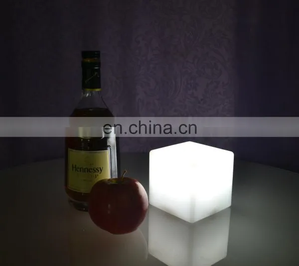 PE Plastic Led Bar Cube Chairs,illuminated Cube Stool,plastic Led Cube Seating photo-4