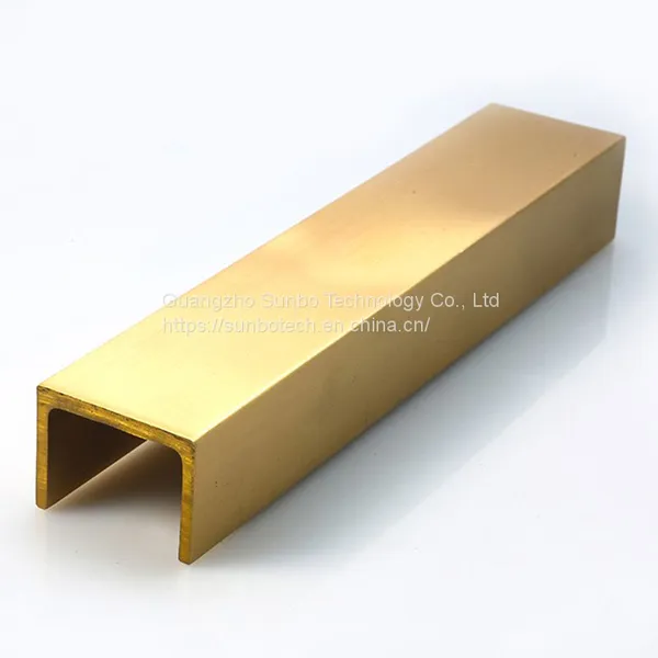 China Manufacturer Customized Extruded Brass Profile Brass U Shape Tube photo-2