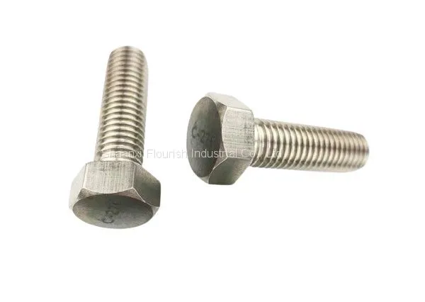 Custom C276 Hastelloy Hex Head Bolt Corrosion Resistant Natural Finish Non Standard photo-2