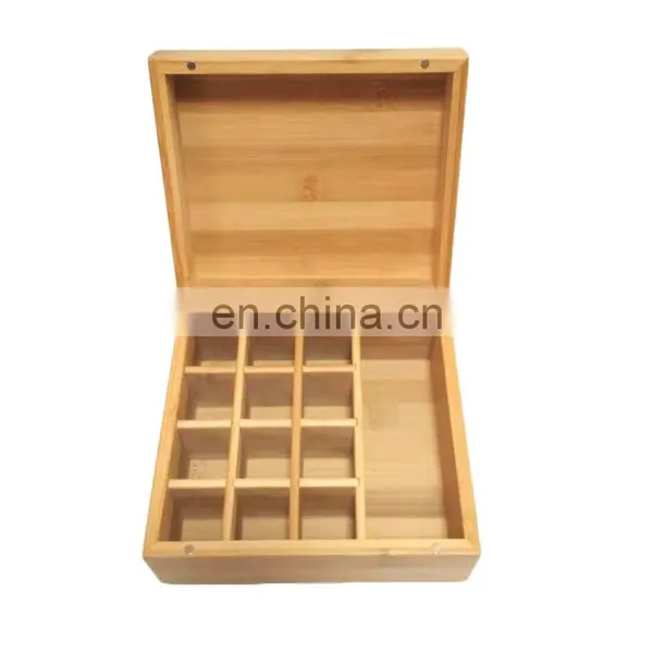 High Quality Customized Kitchen Premium Durable Bamboo Oil Storage Box With Lid Home Storage & Organization Pantry Organizer photo-2
