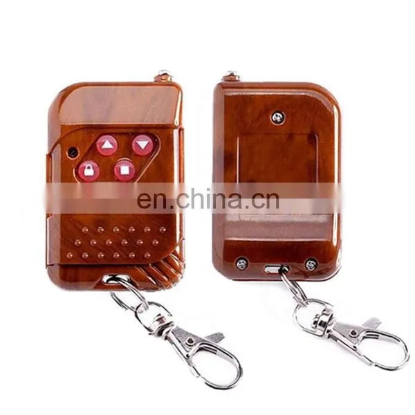 433.92MHZ Wireless Remote Control Push Cover 4 Key Mahogany Fixed Code RF Remote Control photo-5