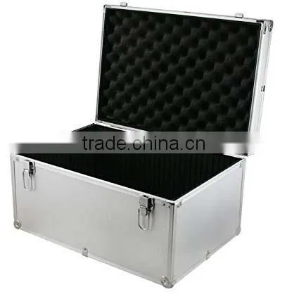 Aluminum Hard Case Silver DJ Tool Box With Internal Divider,Aluminum DJ Storage Flight Carrying Case photo-3