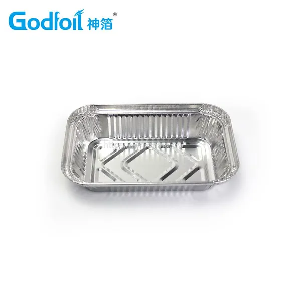 Rectanglar Aluminum Foil Container Wrinkle Wall Container photo-2