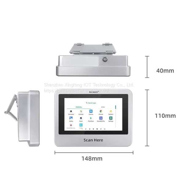 XT802C 48V POE Wholesale Order Machine Presentation Barcode Scanners Smart Shopping Cart Android Price Checker photo-4