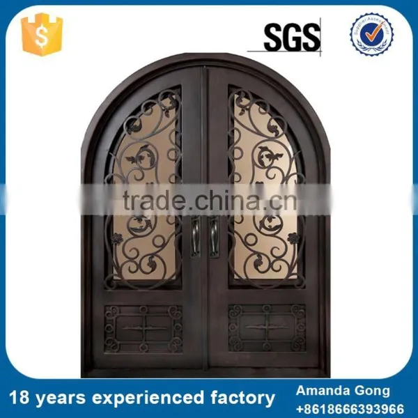 At Reasonable Prices Interior Ornamental Double Wrought Iron Gates Door photo-3