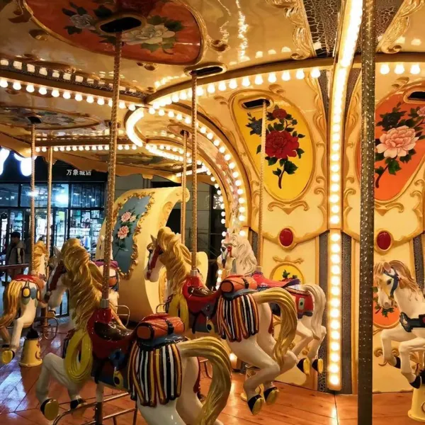 Children's Horse Playground Equipment Ride Small Indoor Carousel For Kids photo-4