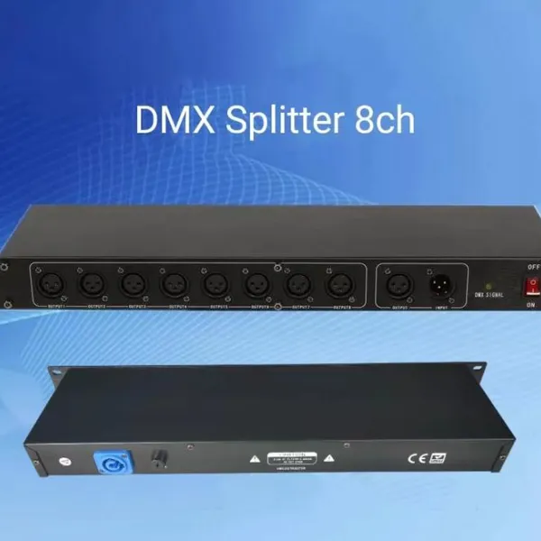 DMX 512 Lighting Splitter 8 Channels photo-3