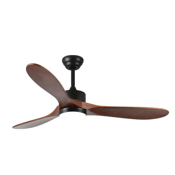 52inch Ceiling Fan With Solid Wood Blades Remote Cotroller Ceiling Fan With Light photo-3
