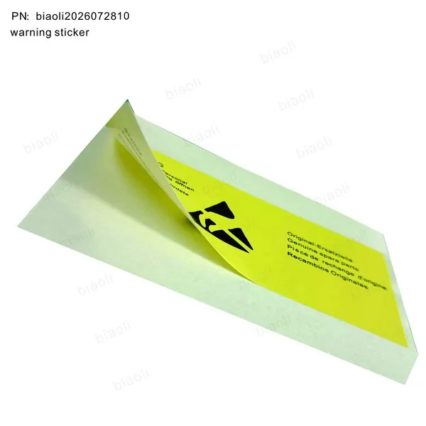 Instruments Parts Label