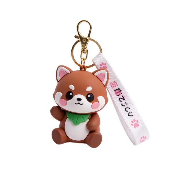 Custom Adorable 3D Anime Cartoon PVC Silicone Keychain Soft Rubber Character Key Ring & Backpack Charm