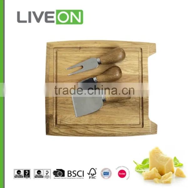 2015 Wholesale Cheese Knives Set With Cheese Cutting Board photo-3