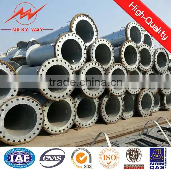 11kv Hot Dip Galvanized Octagonal Electric Utility Poles photo-4