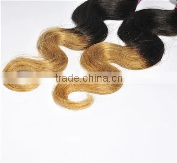 Two Tone Ombre Colored Hair Weave Bundles photo-2