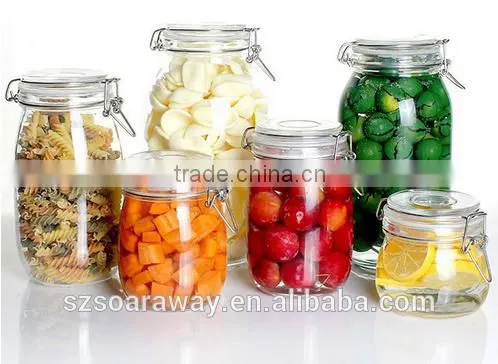 Wholesale Kitchen Glass Jars With Clip Lid photo-4