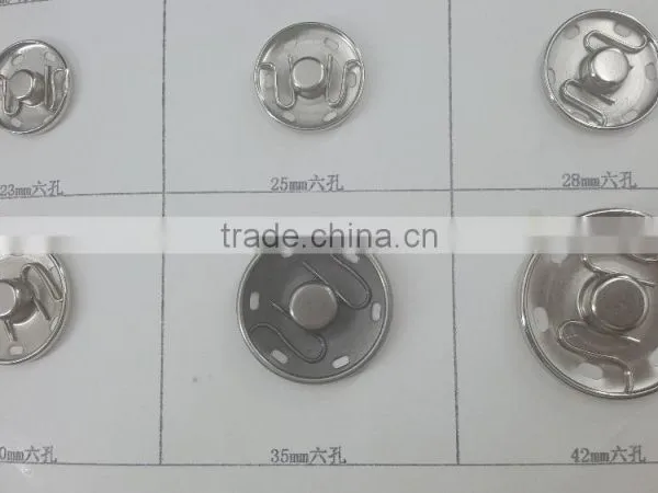Two Parts Sew-on Metal Snap Fastener Button photo-3