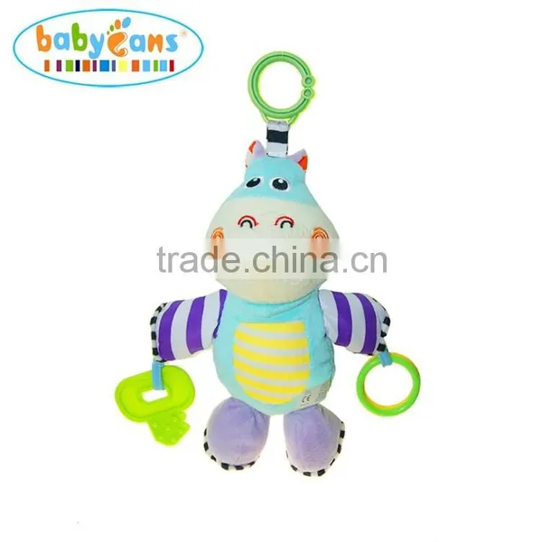 Babyfans 2015 New Product Cartoon Animal Toys And Plush Stuffed Baby Toys Baby Teether Toy With Rattles photo-2