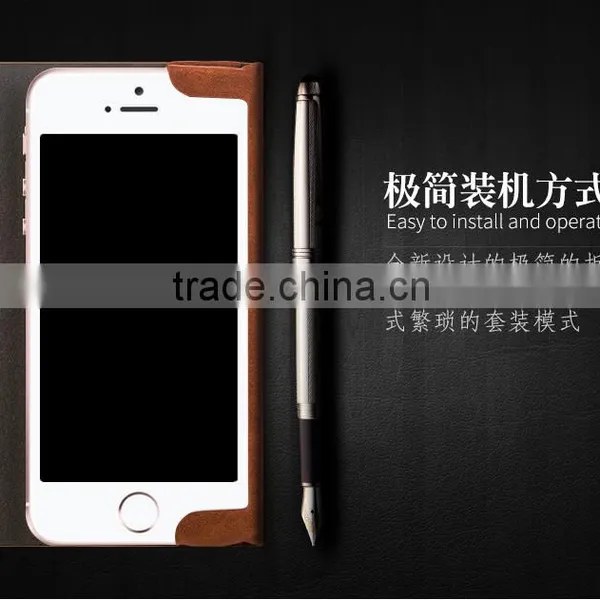 Joyroom England Style High Quality PU Leather Flip Case for IPhone SE With Card Slot Wallet Case for IPhone 5s 5 MT-5743 photo-2